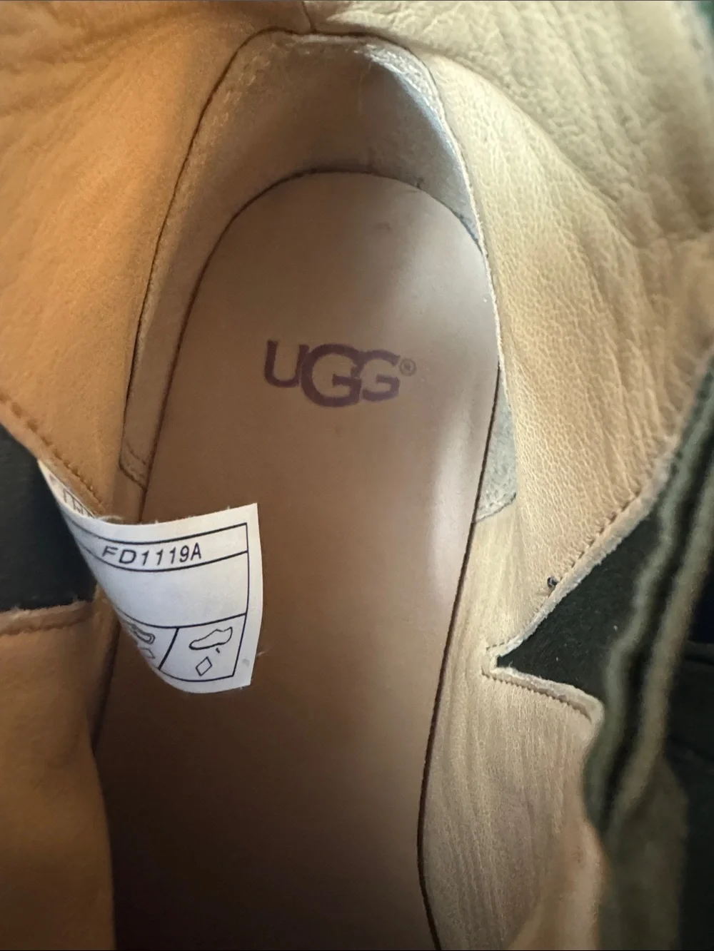 UGG Olive Green Suede Ankle Boots